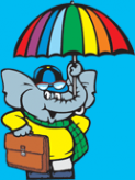 Логотип компании Слон сеть магазинов зонтов
